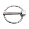 4Packs of Stainless Steel 316 Dia. 6mm(1/4in) Farm Tractors Trailers Diggers Lynch Pin Hitch Trailer Pins Boat Trailer Parts Tractor Parts Truck Linch Pin(4pcs) view 3