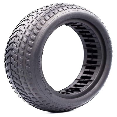Solid Tire Electric Scooter, Solid Tire Honeycomb Wheel Replacement for Electric Scooter Explosion- Proof and Comfortable Scooter Wheel's Scooter tires (Color : Black)