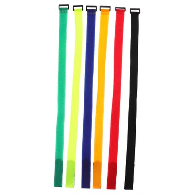 BESPORTBLE 24pcs Multi-function Cinch Straps Tire Buckles Bike Sticky Straps for Wheel Yoga Mats and Cords