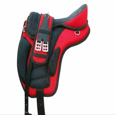 SABA International Designer Treeless Freemax Synthetic English Horse Tack Saddle (17 Inch)