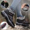 Women's Winter Thermal Boots for Women Waterproof Snow Winter Warm Hiking Work Comfy Boots Sneakers Walking Shoes (Black Rose Red, Adult, Women, 13, Numeric, US Footwear Size System, Wide) view 2