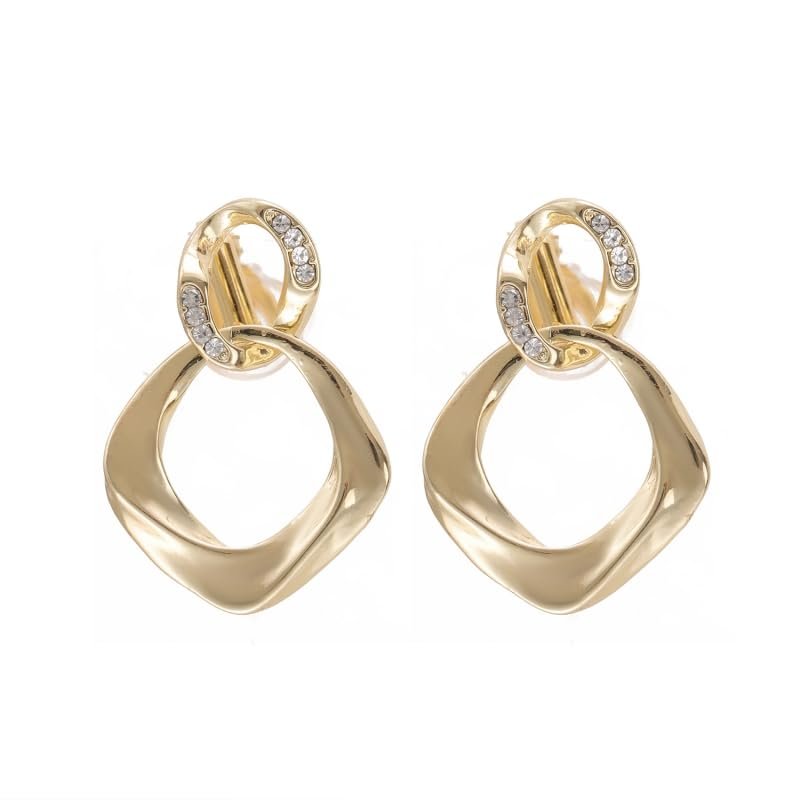 Clip On Earrings For Women, Hypoallergenic,They Look Pierced, Won't Fall Off & Don't Pinch Hoop Earrings Non Pierced (Clip On)