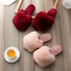 Autumn and Winter Cute Net Red Wool Cotton Slippers Women's Thick Sole Massage Home Wood Flooring Spring and Autumn Household Slippers 40-41 Gooseyellow view 2