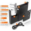 Z ZLJUAN Mounted Gun Safe for Pistols,Quick-Access Auto-Open Sliding Door Handgun Safe for Nightstand Wall Mount Bedside Desk Bed Gun Safes, Pistol Safe w/Biometric Fingerprint,Keypad Lock,Key view 2