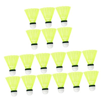 BESPORTBLE 18pcs Badminton Birdies Sturdy Structure Elasticity Hitting Durability for Trainers Amateurs Beginners Family Play