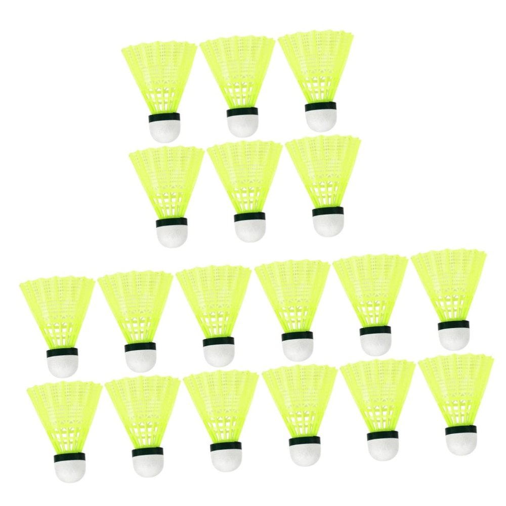 BESPORTBLE 18pcs Badminton Birdies Sturdy Structure Elasticity Hitting Durability for Trainers Amateurs Beginners Family Play