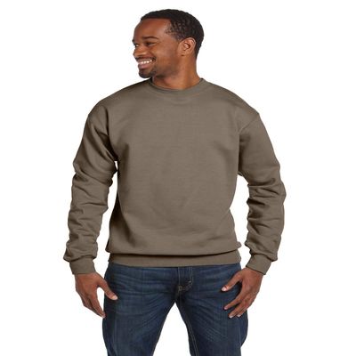 Hanes Men's EcoSmart Fleece Sweatshirt, Crewneck. Smoke Grey