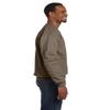 Hanes Men's EcoSmart Fleece Sweatshirt, Crewneck. Smoke Grey view 2