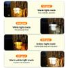 LED Rechargeable Outdoor Camping Light, Mini Portable Tent Emergency Light New Horse Lamp 4-Speed Mode White and Warm Light, Amber and Warm White Light. view 3