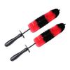 FAVOMOTO 2pcs Car Wheel Brush Bristle Auto Cleaning Brush for Rims Tires Motorcycles Multi-purpose Use Scratch Bristles Flexible Design for Hard Reach Areas view 1