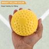 PATIKIL 12 Inch Pitching Machine Softballs 12 Pack Yellow Dimpled Softball Practice Softball PU Sports Game Ball for Hitting Fielding Practice Hand-Eye Coordination view 4