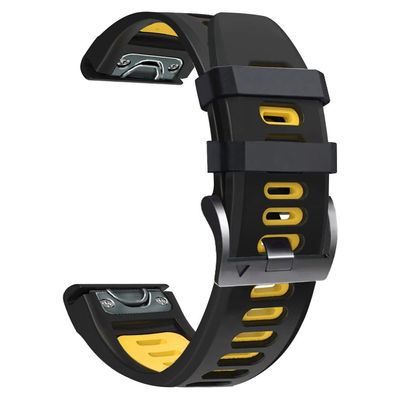 ANZOAT New Smart Nylon Loop Elastic Replacement Strap For Garmin Fenix 6X 6X Pro/5X 5X Plus/ 3 Sapphire 3 HR/ D2 Bravo Wristband 26mm (Color : E, Size : For fenix 3 3HR)