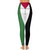 TAIZIYEAH Palestine Flag Yoga Pants Womens Summer Cute Short Sleeve 2XL view 2