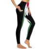 TAIZIYEAH Palestine Flag Yoga Pants Womens Summer Cute Short Sleeve 2XL view 4