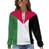 TAIZIYEAH Palestine Flag Women's Zipper Jacket Casual for Women Spring Summer Party Clothes XS view 1