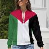 TAIZIYEAH Palestine Flag Women's Zipper Jacket Casual for Women Spring Summer Party Clothes XS view 2