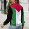TAIZIYEAH Palestine Flag Women's Zipper Jacket Casual for Women Spring Summer Party Clothes XS view 3