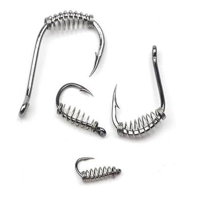KTGCOZS Pack of 30 Fishing Hooks Baiting Dough Stainless Barded Fish Spring Tackle 6-14 Size (12# 30pcs)