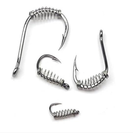KTGCOZS Pack of 30 Fishing Hooks Baiting Dough Stainless Barded Fish Spring Tackle 6-14 Size (12# 30pcs)