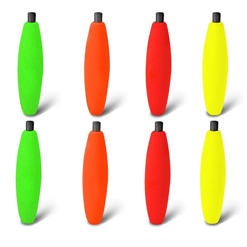 KTGCOZS Pack of 15 EVA Foam Floats Fishing Bobbers Weighted Snap on Crappie Panfish (L# 63mm 15pcs)