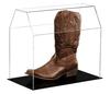 Better Display Cases Cowboy Boot Clear Acrylic Display Case with Black Base - 15.75 X 8.75 X 14.25 (A022/SP06) view 1