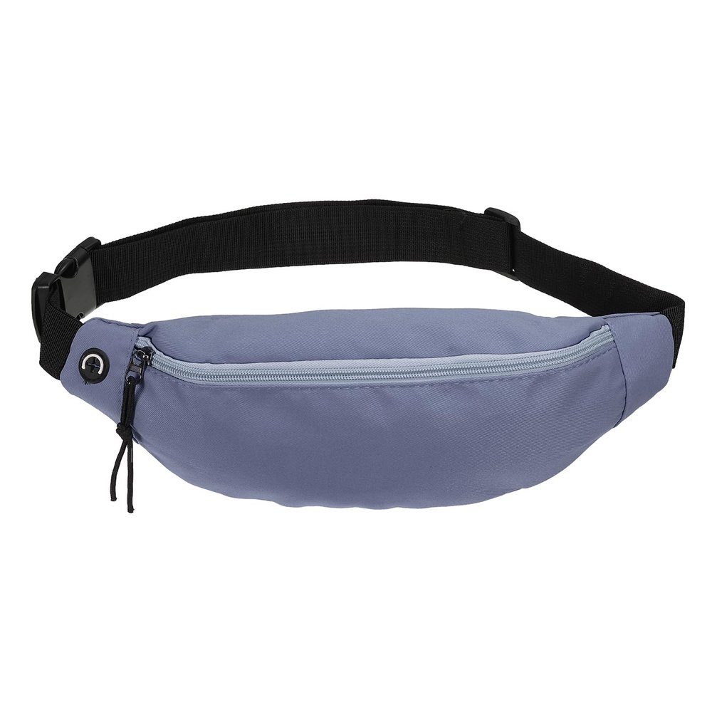 PATIKIL Fanny Pack, Adjustable Belt Bag for Men and Women Waterproof Waist Bag Crossbody with Headphone Jack for Hiking Walking, Blue