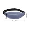PATIKIL Fanny Pack, Adjustable Belt Bag for Men and Women Waterproof Waist Bag Crossbody with Headphone Jack for Hiking Walking, Blue view 2