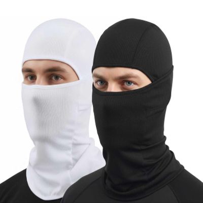 Black White Ski Mask Balaclava Shiesty Mask Men Women Winter Face Mask 2 Pack Adult Motorcycle Helmet Full Face Cover Football Snowboard