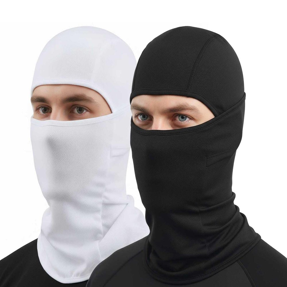 Black White Ski Mask Balaclava Shiesty Mask Men Women Winter Face Mask 2 Pack Adult Motorcycle Helmet Full Face Cover Football Snowboard