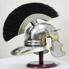 Roman Centurion Helmet Black Plume Armor Helmet With Wooden Display Stand Medieval Metal Replica Helm Soldier Costume view 4