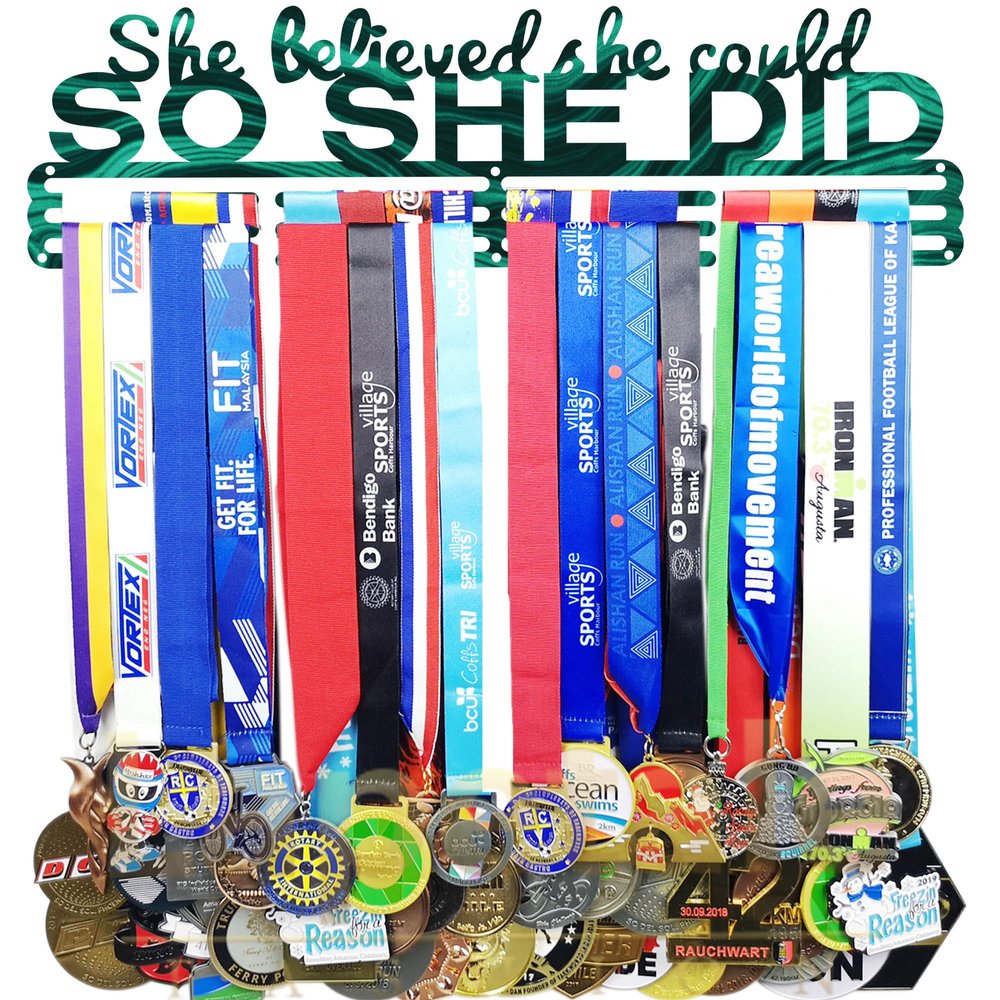 Race Medal Holder Wall Hanger,Marathon Medal Display and Runner Medal Hanger Display,Bib Running Medal Display, Running Medal Hanger Display,Medal Holder for Wall, Sports Medal Hanger Display Gifts