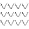 HARFINGTON 12pcs Single Button Kayak Paddle Snap Spring Clip 40x6.3mm 65Mn Spring Steel V-Shaped Solid Lift Telescopic Locking Tube Pole Clips for Tent Umbrella Camping view 1