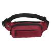 PATIKIL Fanny Pack, Adjustable Belt Bum Bag for Men and Women Waterproof Belt Bag for Traveling Hiking, Red view 1