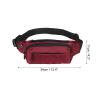PATIKIL Fanny Pack, Adjustable Belt Bum Bag for Men and Women Waterproof Belt Bag for Traveling Hiking, Red view 2