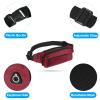 PATIKIL Fanny Pack, Adjustable Belt Bum Bag for Men and Women Waterproof Belt Bag for Traveling Hiking, Red view 3