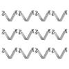 HARFINGTON 12pcs Double Button Kayak Paddle Snap Spring Clip 40x9.5mm 65Mn Spring Steel V-Shaped Hollow Lift Telescopic Locking Tube Pole Clips for Tent Umbrella Camping view 1