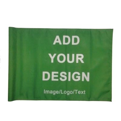 Bagetu Custom Golf Flag Personalized Flag for Golf Pin with Plastic Tube or Brass Grommets (Tube Style)