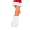 KMBANGI Women Faux Fur Leg Warmers Furry Christmas Legsleeve Socks Fuzzy Long Boot Cuffs Covers Holiday Party Costume Accessory(E Cute White,One Size) view 4