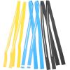 BESPORTBLE 6pcs Skid Tennis Racket Grip Tape Absorbent Pu Material for Enhanced Control and Shock Absorption Suitable for Badminton and Tennis Rackets Black Yellow view 1