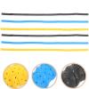 BESPORTBLE 6pcs Skid Tennis Racket Grip Tape Absorbent Pu Material for Enhanced Control and Shock Absorption Suitable for Badminton and Tennis Rackets Black Yellow view 3