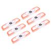 M METERXITY 6 Pack Tennis Racket Vibration Dampener - Shock Absorber, Silicone Racket, Apply to Tennis Racket (6.5cm, Orange) view 1