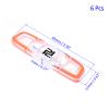 M METERXITY 6 Pack Tennis Racket Vibration Dampener - Shock Absorber, Silicone Racket, Apply to Tennis Racket (6.5cm, Orange) view 3