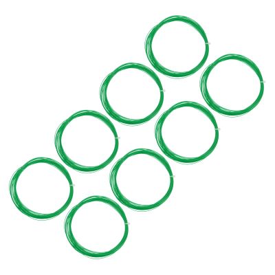 M METERXITY 8Pcs Badminton Racket String - High Flexibility Training Nylon Racquet String Line Badminton Repair Accessory for Badminton (10Mx0.75mm, Green)