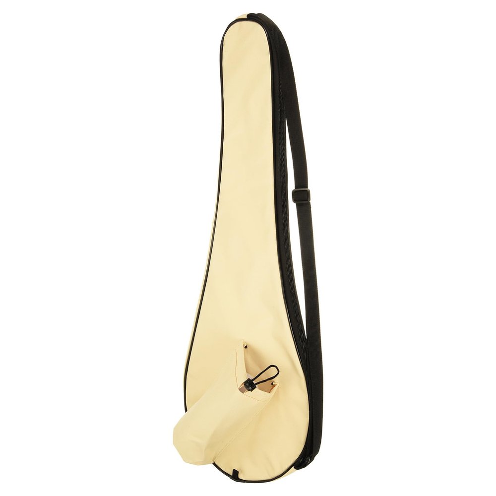 M METERXITY Badminton Racquet Cover - Lightweight Padded Waterproof Badminton Racket Cover Bag with Adjustable Shoulder Strap for Indoor Outdoor (Beige)