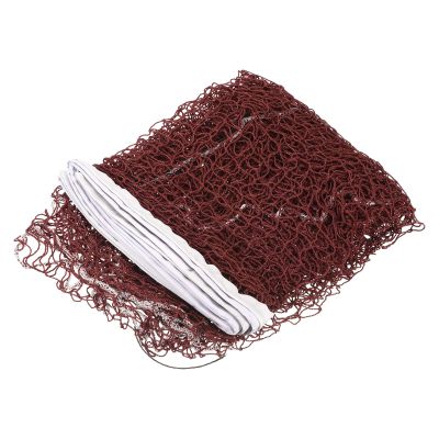 M METERXITY Foldable Badminton Net - Portable Badminton Durable Badminton Replacement Net Polypropylene Sports Net for Indoor Outdoor Backyard (14x2.5ft, Red)