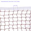 M METERXITY Foldable Badminton Net - Portable Badminton Durable Badminton Replacement Net Polypropylene Sports Net for Indoor Outdoor Backyard (14x2.5ft, Red) view 3