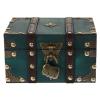 Alipis Wooden Treasure Chest Lock Vintage Jewelry Storage Box Large Capacity Trinket Organizer Retro Design for Home Decor and Keepsakes view 1