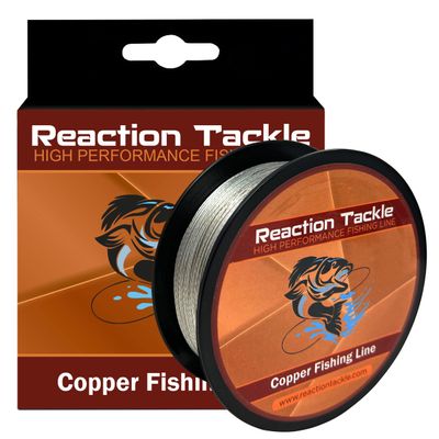 Reaction Tackle Copper Trolling Wire - Copper Fishing Line - Corrosion Resistant Tin Coated Copper Super Smooth and Thin Diameter to Reach Deeper Depths 20LB / 300 Foot