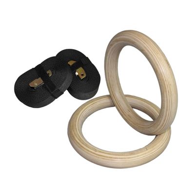 BESPORTBLE Adjustable Wooden Gymnastics for Full Body Strength Training Fitness Straps for Core Exercises and Training