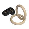 BESPORTBLE Adjustable Wooden Gymnastics for Full Body Strength Training Fitness Straps for Core Exercises and Training